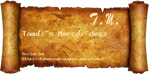 Tamás Mercédesz névjegykártya